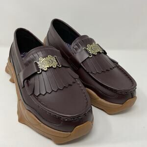 PUMA x PALOMO Burgundy Nitefox Leather Loafer 386683-01 Men 10.5 US EUR 44 NEW